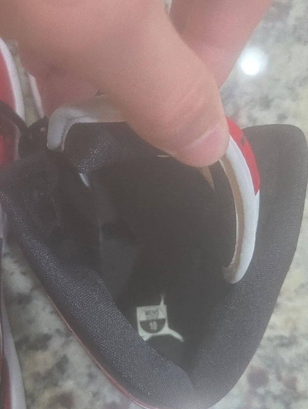 Jordan Kids Red, Black & White High-Top Sneakers